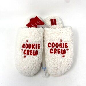 Target Women's Cookie Crew Scuff Slippers - Wondershop™ Ivory Large 9-10